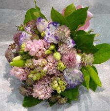 CODE 71996 - Wedding Bouquet of Hyacinthus and Eustoma